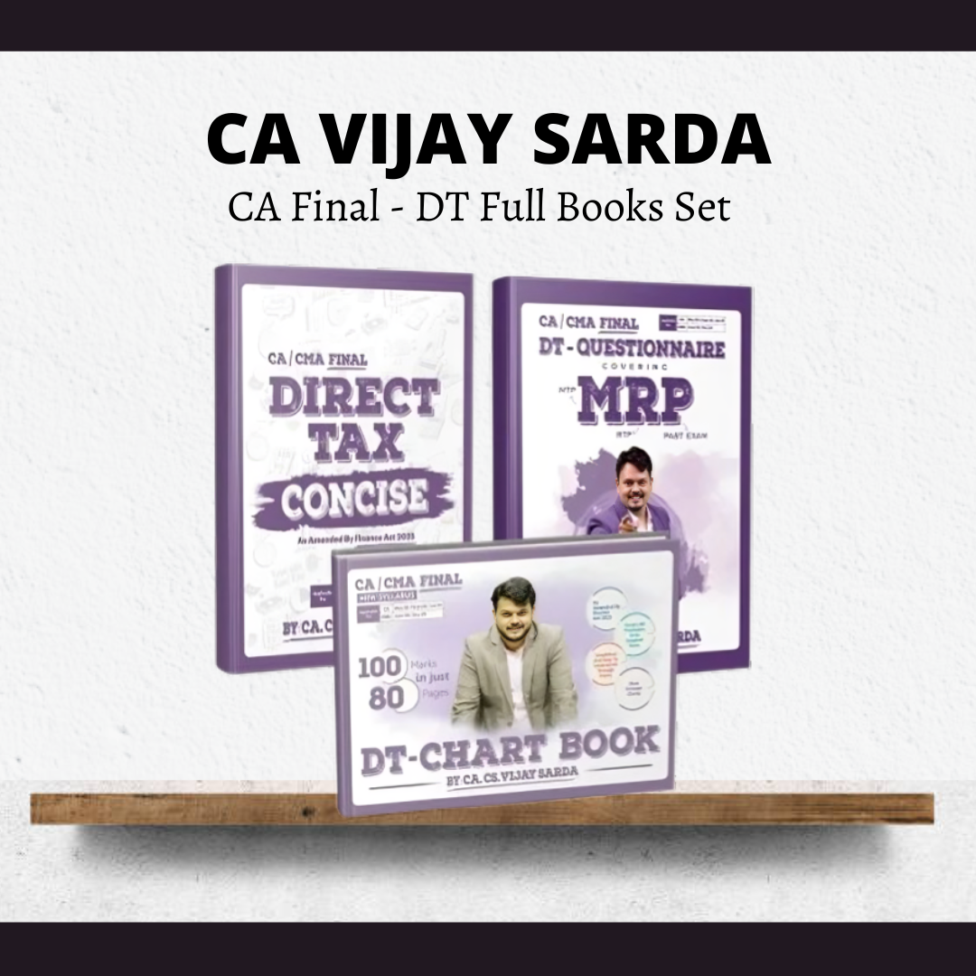 CA Final DT | Regular Book Set by CA Vijay Sarda | For May 26 & Onwards Exams