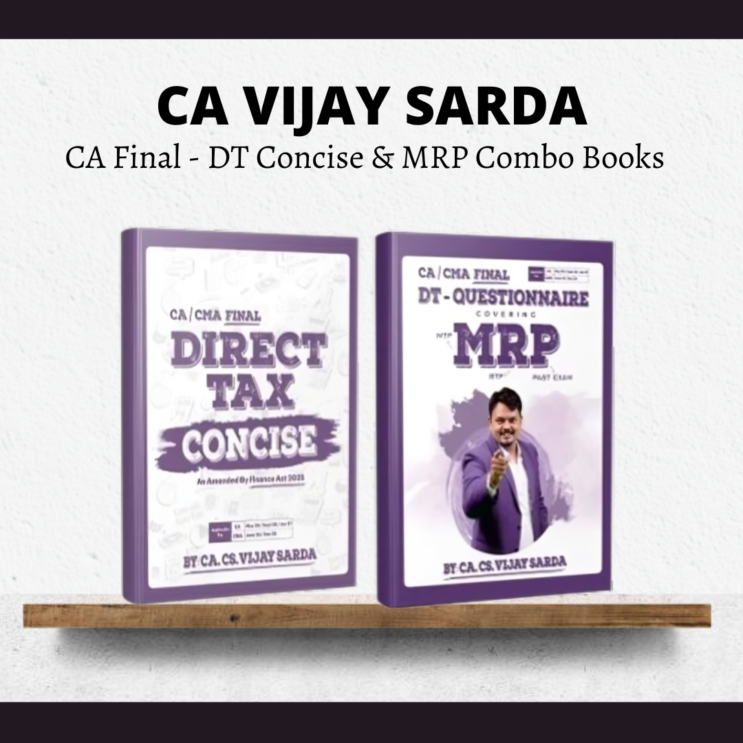 CA Final DT | Concise & MRP Combo Books Set by CA Vijay Sarda