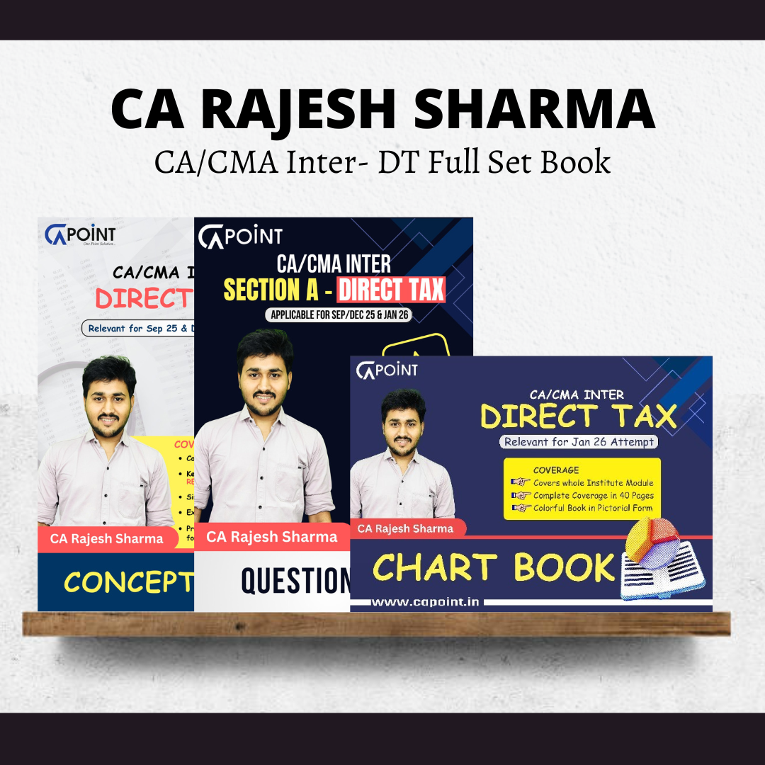 CA/CMA Inter DT | Full Book Set by CA Rajesh Sharma | For May 26 Exams CA Point