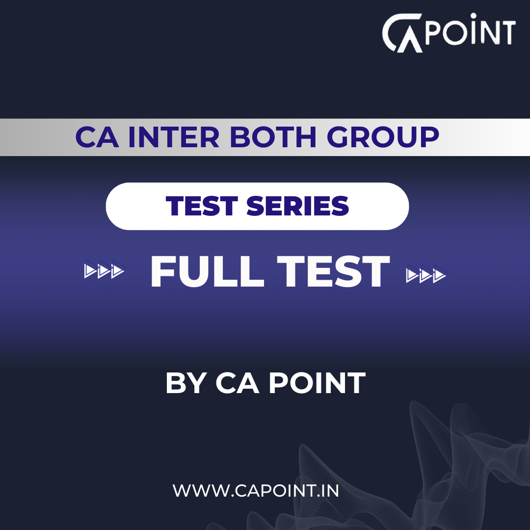 CA Inter - Both Group Full Test Series | By CA Point