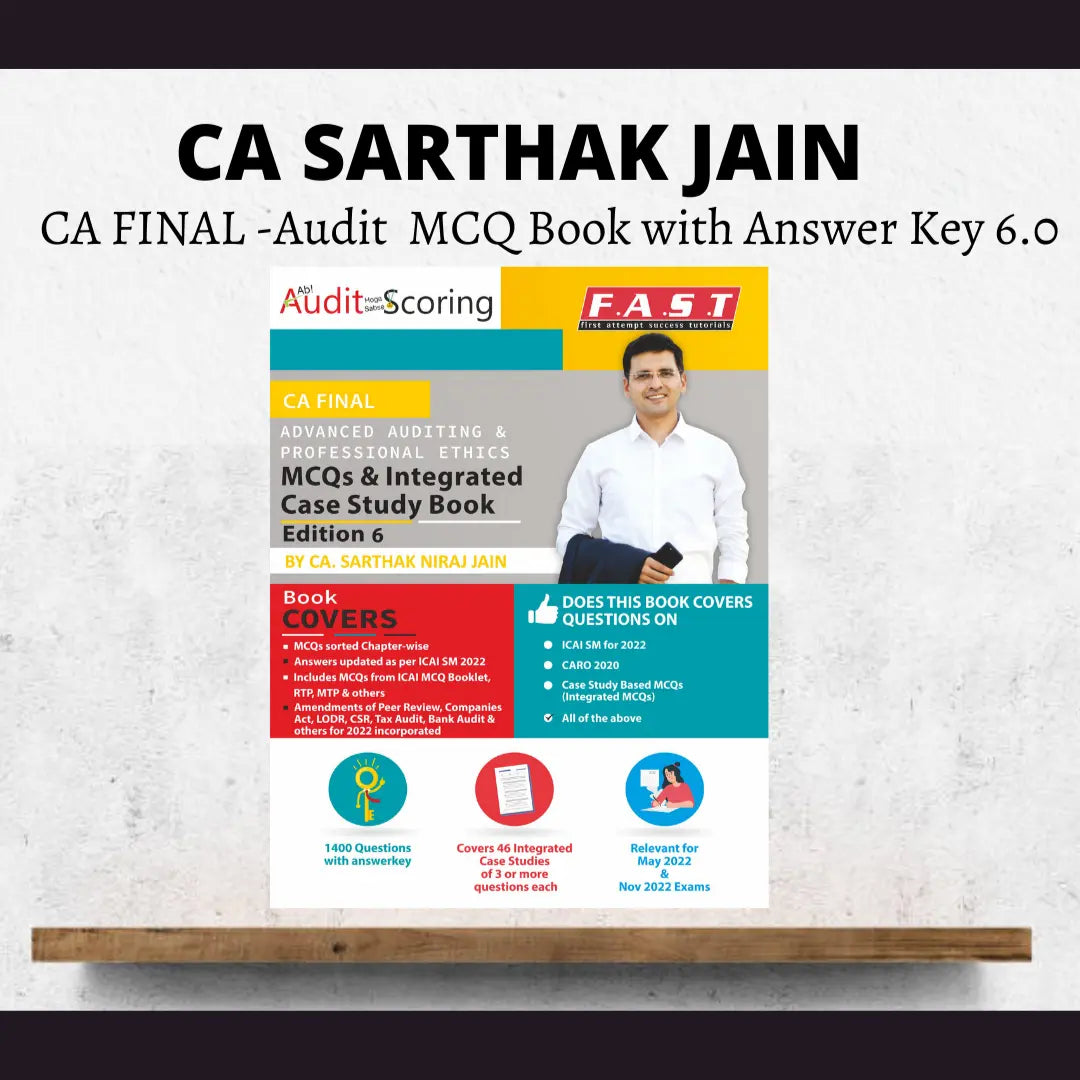 CA FINAL -Audit MCQ Book with Answer Key 6.0