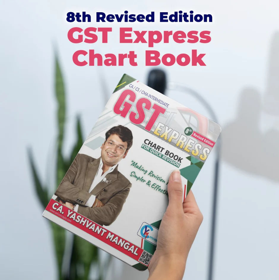 CA Intermediate GST Express Chart Book | Full GST Quick Revision | For Jan 25 & May 25 Exams