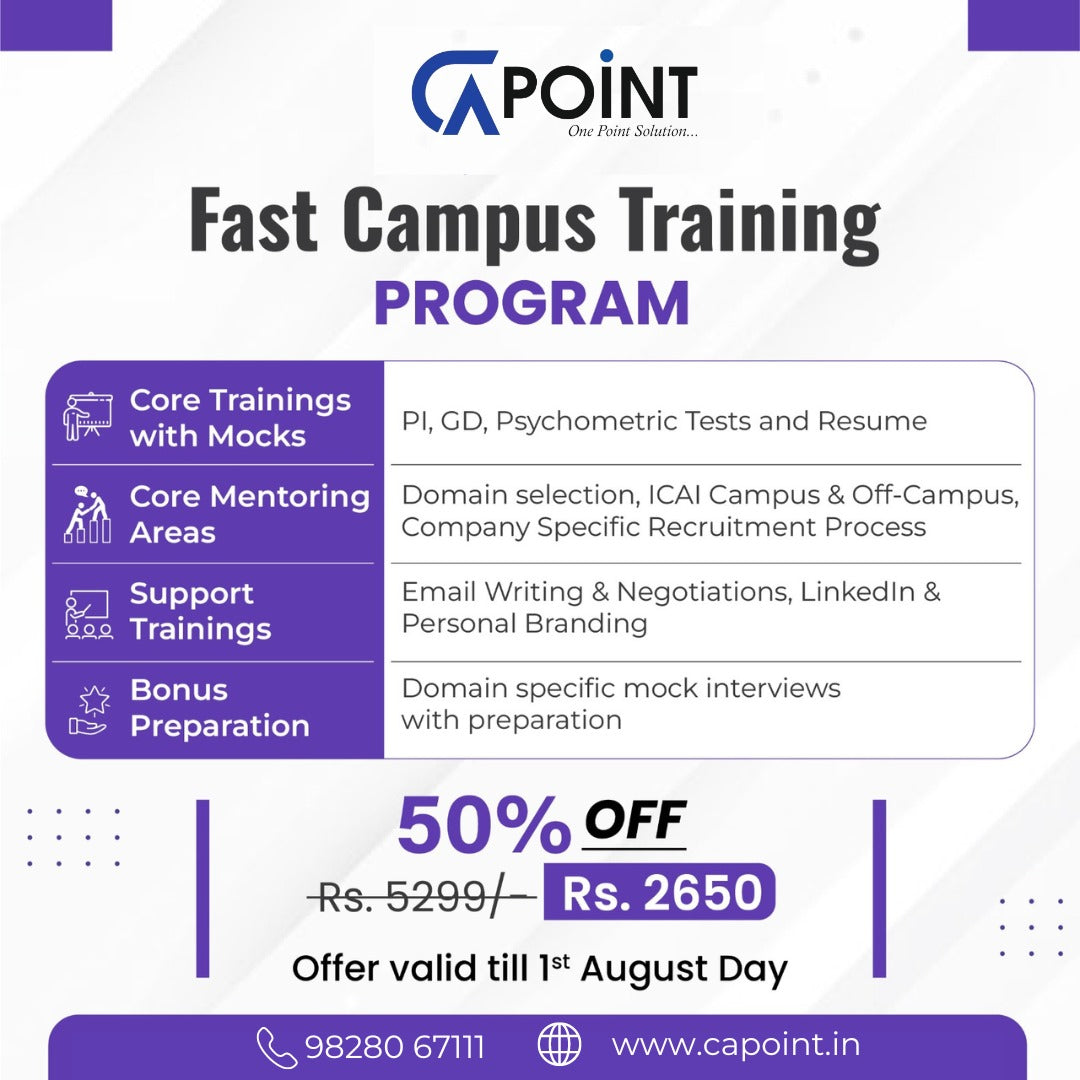 FAST Campus Training Batch for May 24 Passouts | Upskills for CAs-FAST Campus Training