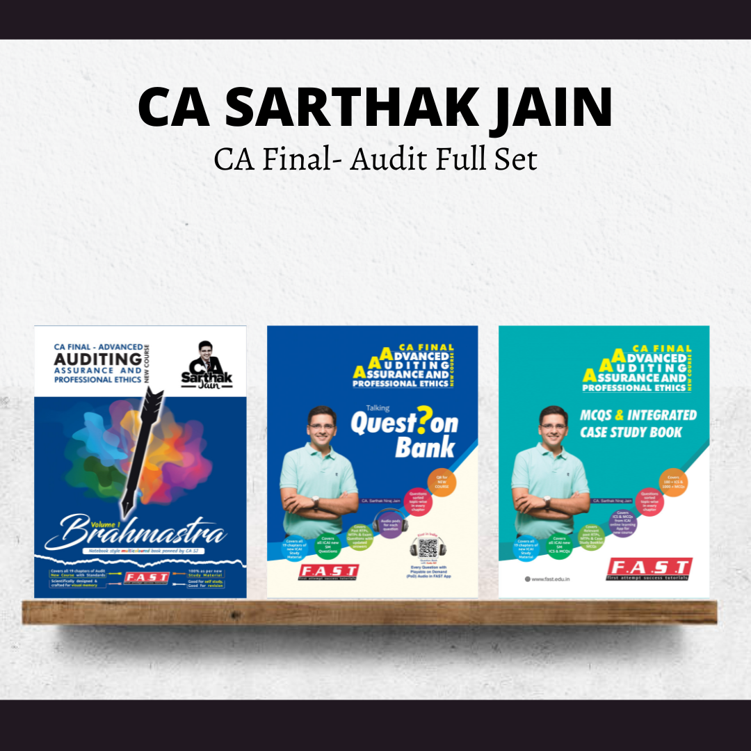 CA Final Audit Books Full Set By CA Sarthak Jain | For May 24 Exams | ICAI New Course