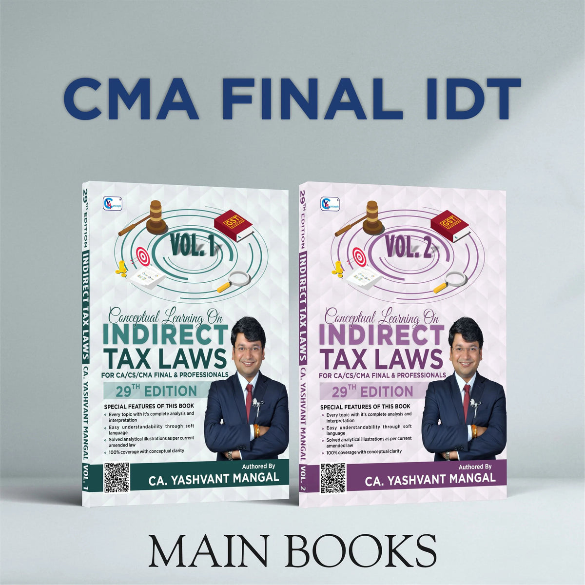 CMA Final IDT | 29th Edition Conceptual Learning On Indirect Tax Laws | Colorful Book By CA Yashvant Mangal | For June 25 & Dec 25 Exams