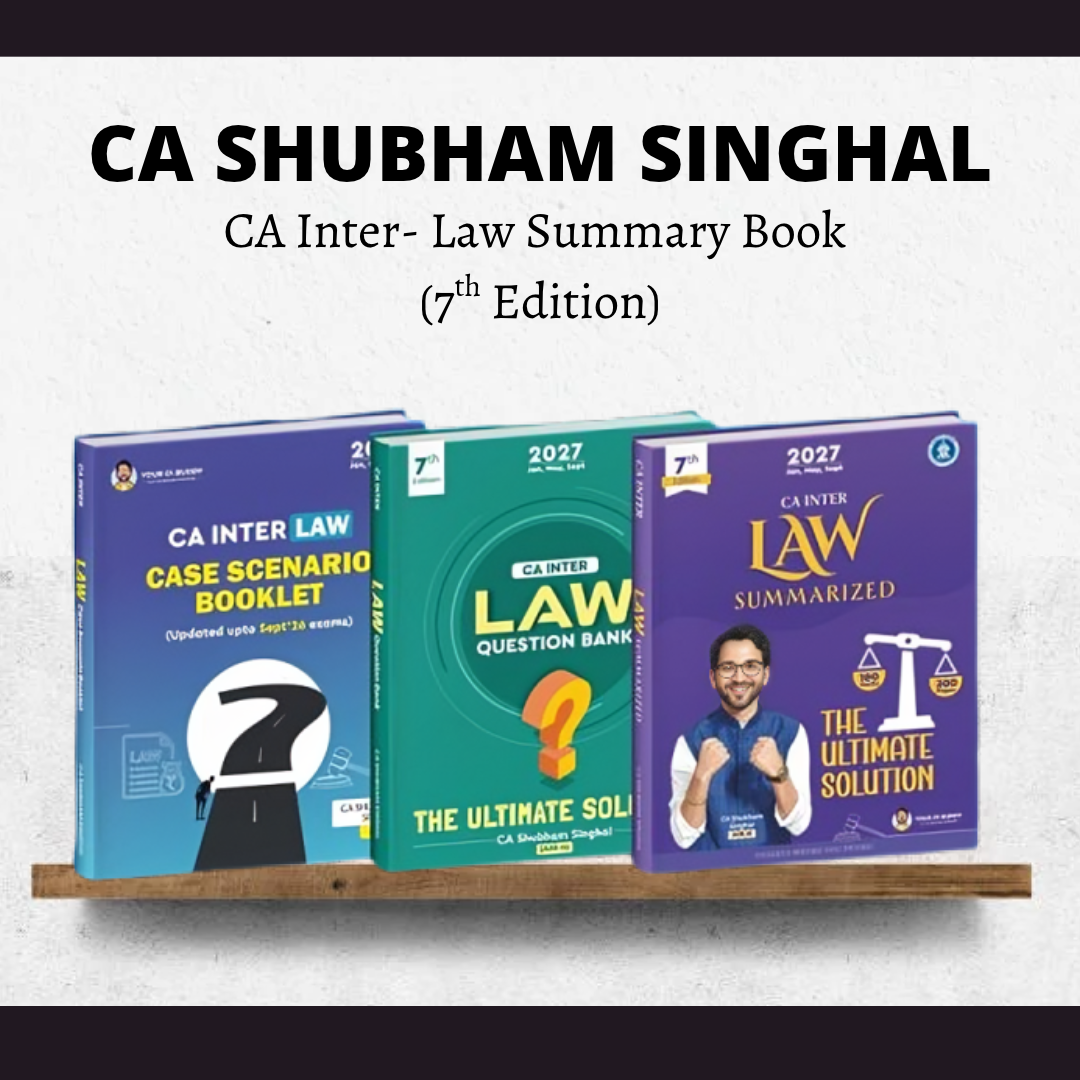 CA Inter Corporate & Other Law Books (6th Edition) by CA Shubham Singhal | For Jan 27 & May 27 Exams CA Point