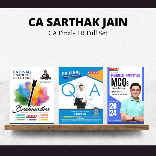 CA Final FR | Books Full Set By CA Sarthak Jain | For Jan 26 Exams | ICAI New Course