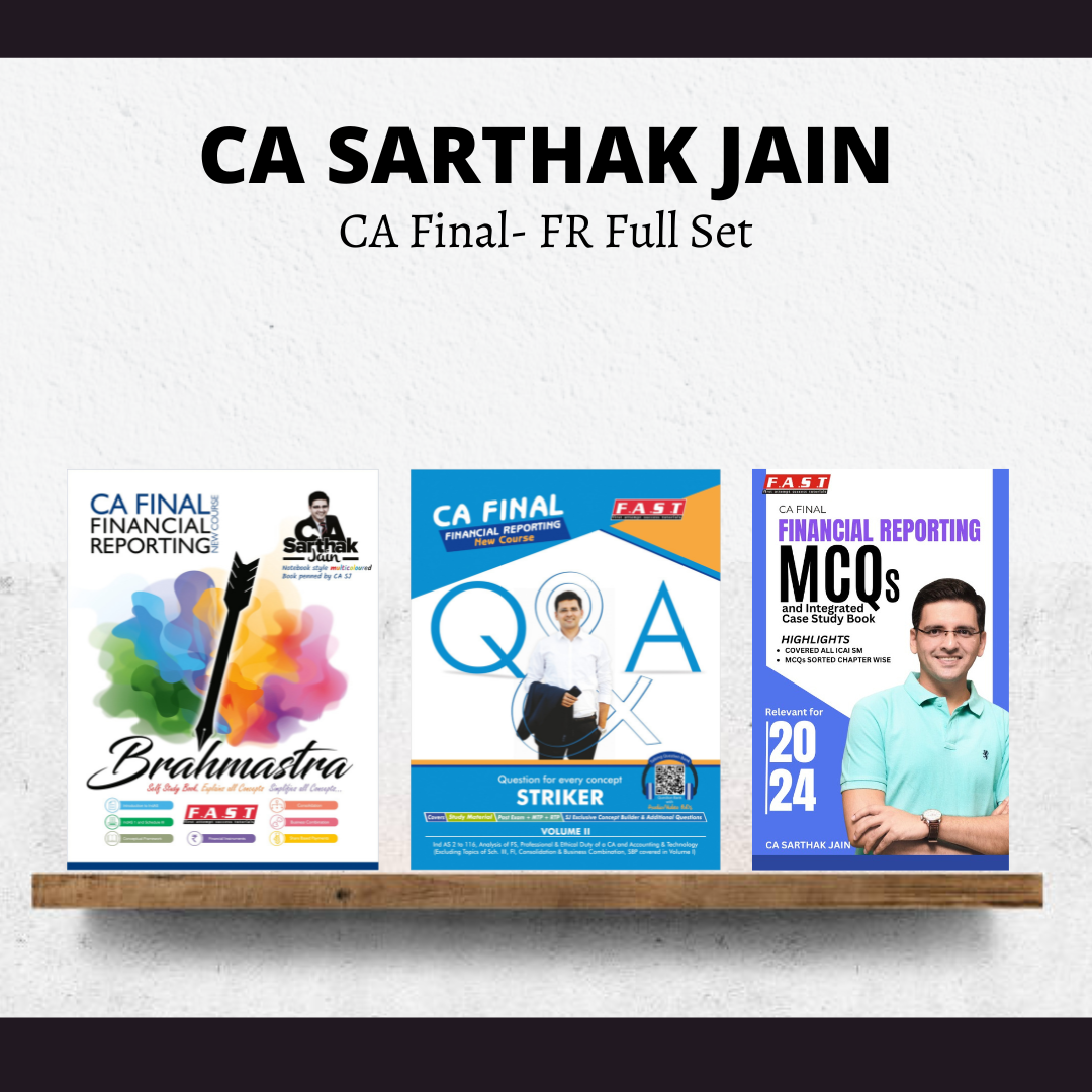 CA Final FR | Books Full Set By CA Sarthak Jain | For May 24 Exams | ICAI New Course