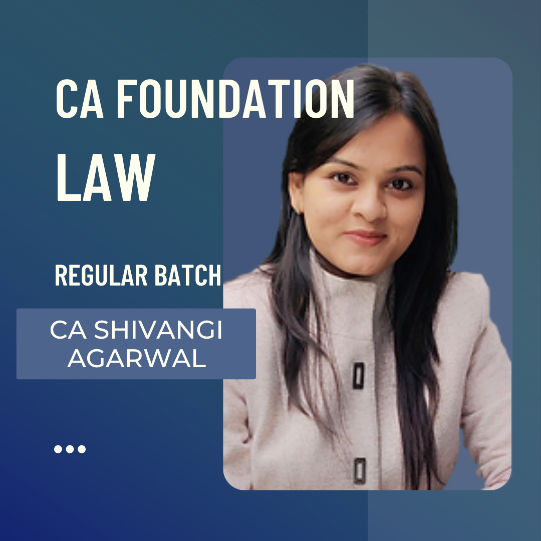 CA Foundation New Syllabus Business Laws |  By CA Shivangi Agrawal | For Jan 25 & Onwards