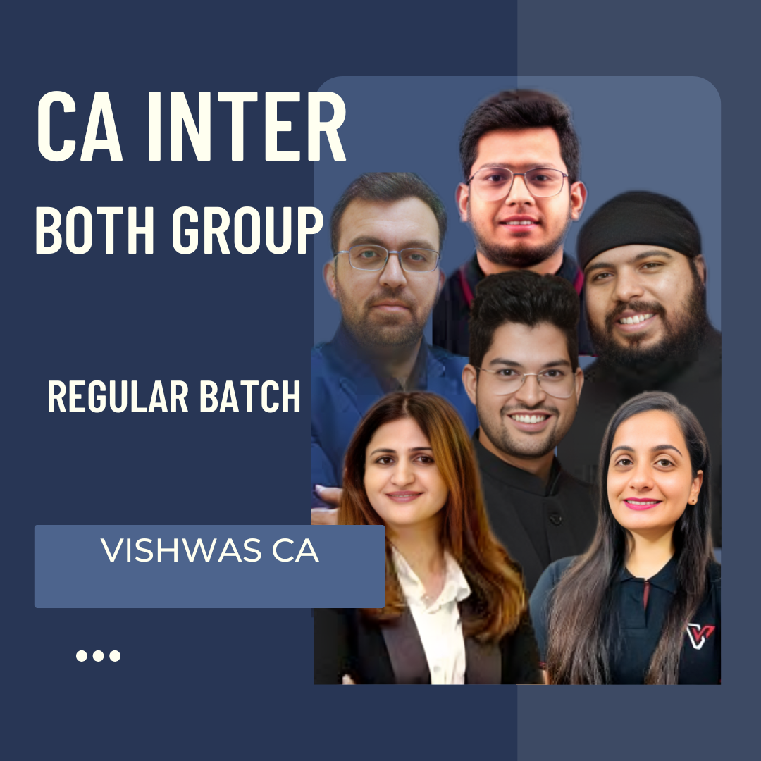 CA Inter Both Group Combo | LIVE Regular Batch By Vishwas CA | For Jan 26 Exams