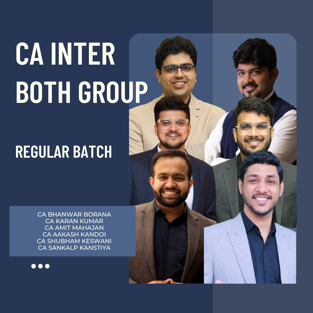 CA Inter Both Group Combo | Regular Batch (Without SM) | For Sep 25 & Jan 26 Exams