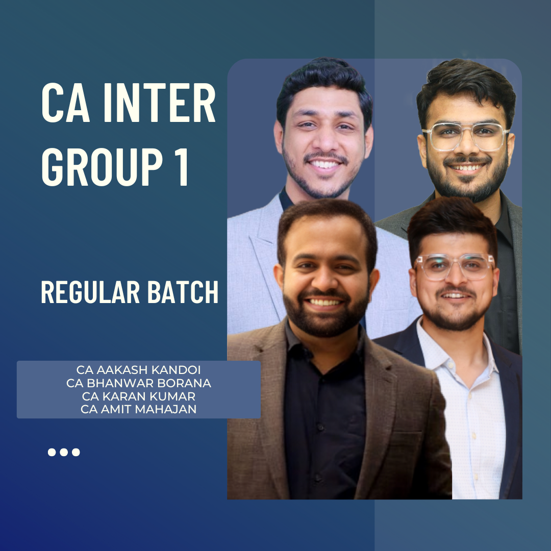 CA Inter Group 1 Combo | Regular Batch | For Sep 25 & Jan 26 Exams