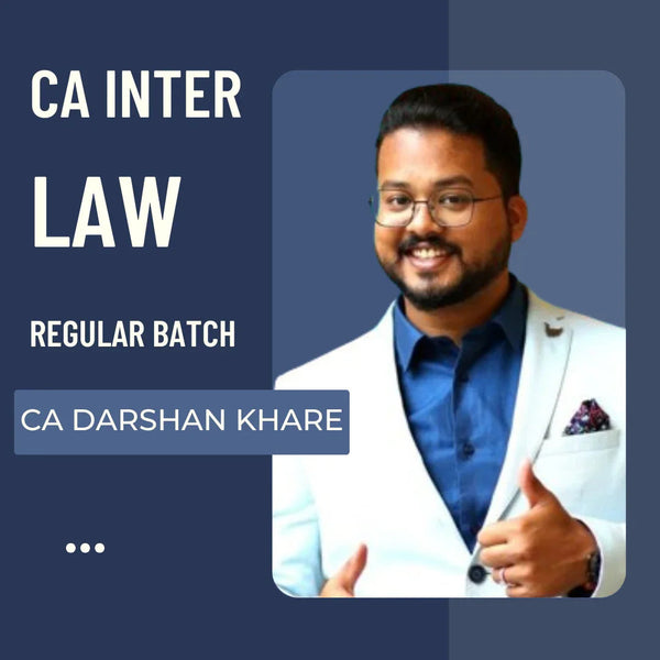 CA Inter Law | Regular Batch by CA Darshan Khare | For May 26 Exams CA Point