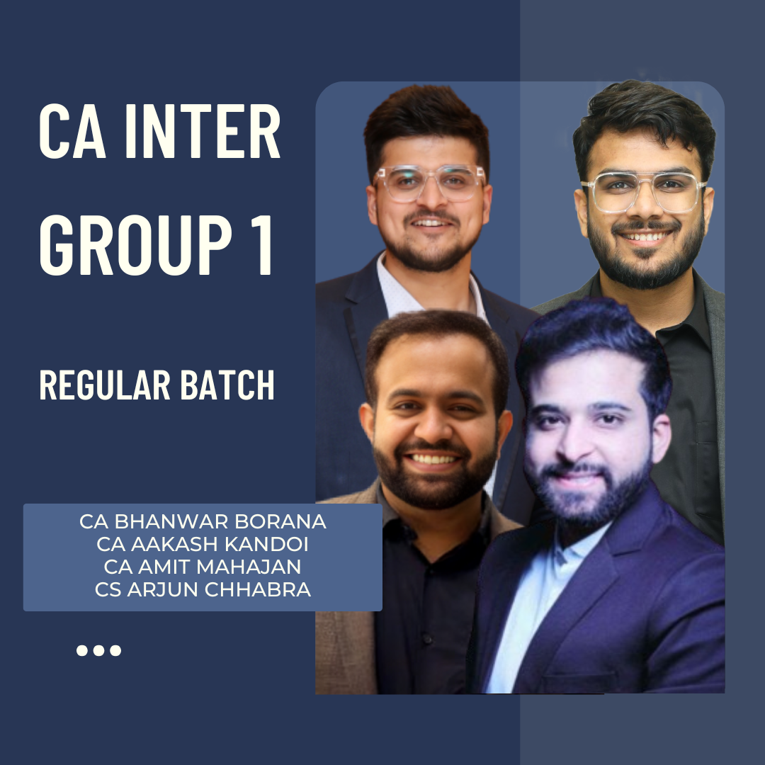 CA Inter Group 1 Combo | Regular Batch | For Sep 25 & Jan 26 Exams