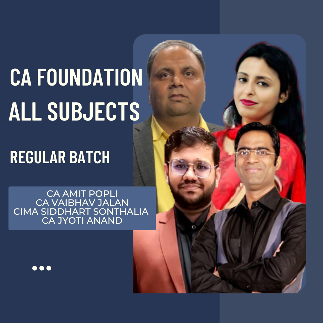 CA Foundation All Subjects | Combo Regular Batch | For Jan 26 Exams