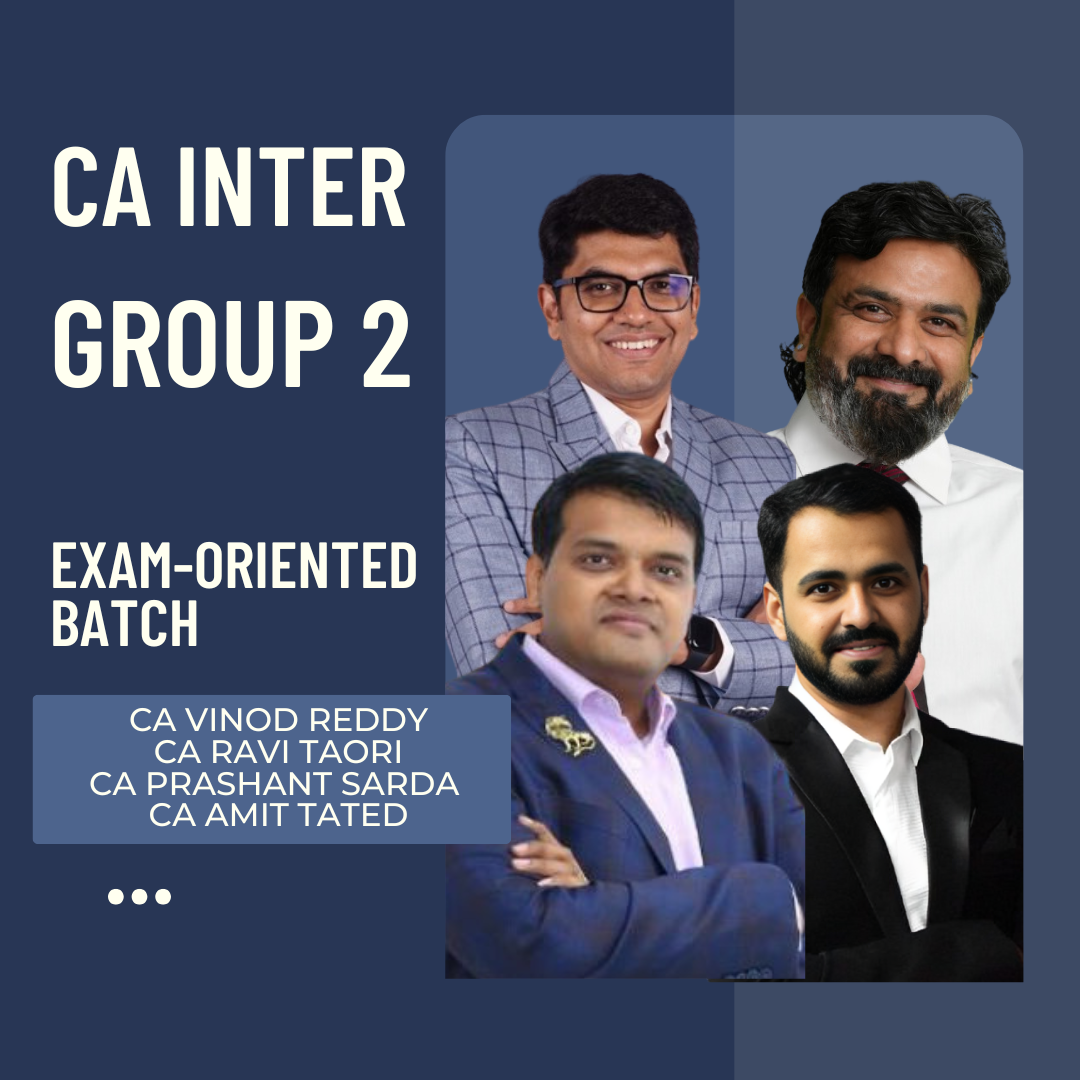 CA Inter Group 2 Combo | Exam-Oriented Batch by Vsmart Acadmey | For Jan 26 Exams