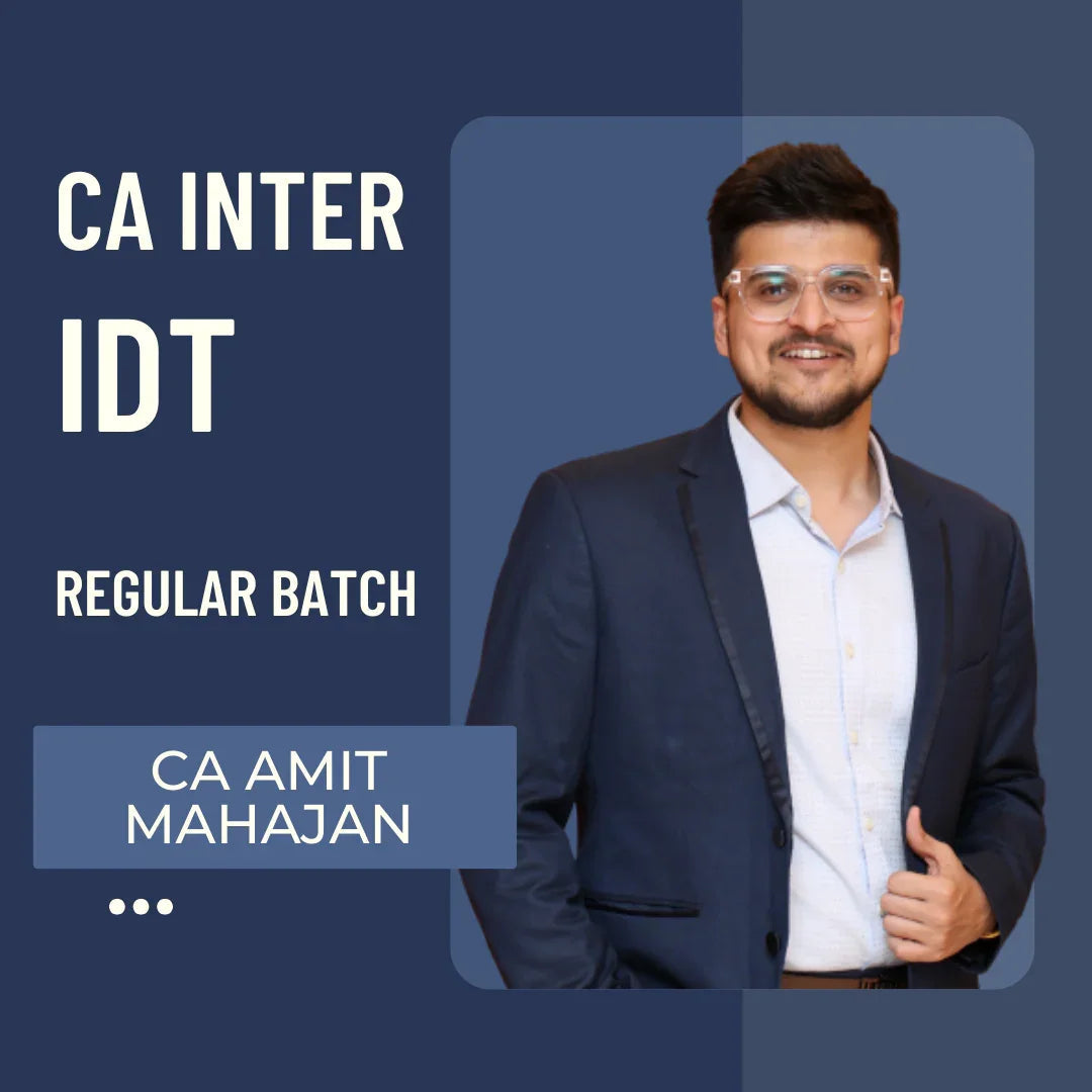 CA Inter IDT | Regular Batch By CA Amit Mahajan | For May/Sep 26 & Jan 27 Exams CA Point