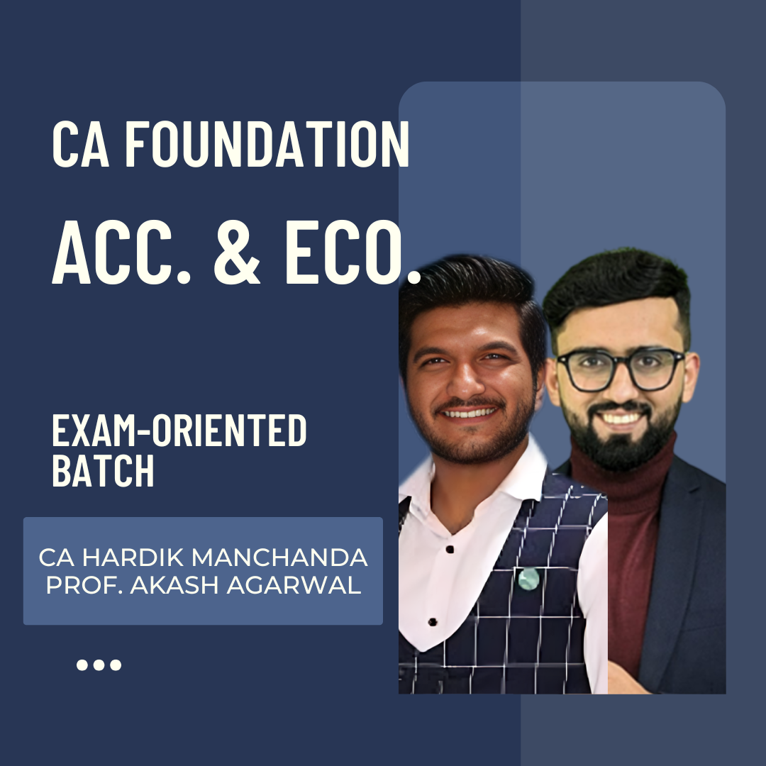 CA Foundation Maths & Eco. | Exam Oriented Batch by Prof Akash Agarwal & CA Hardik Manchanda