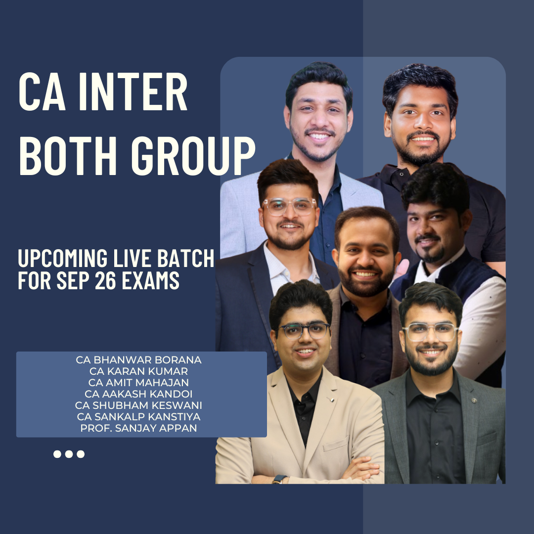 CA Inter Both Group Combo | LIVE Regular Batch | For May 26 & Sep 26 Exams