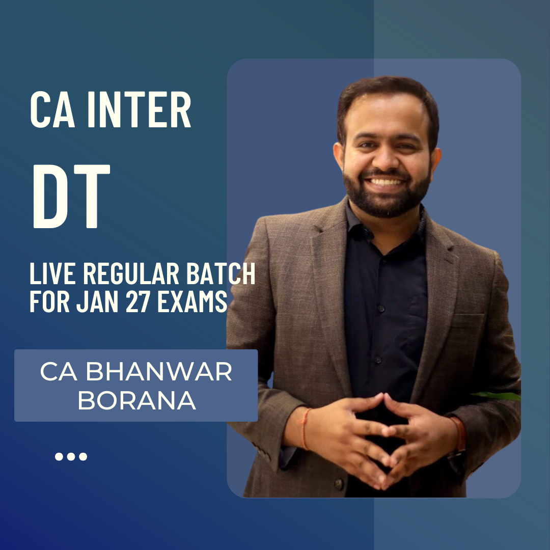 CA Inter Jan 27 Exams | DT By CA Bhanwar Borana | LIVE Regular Batch from 11th March CA Point