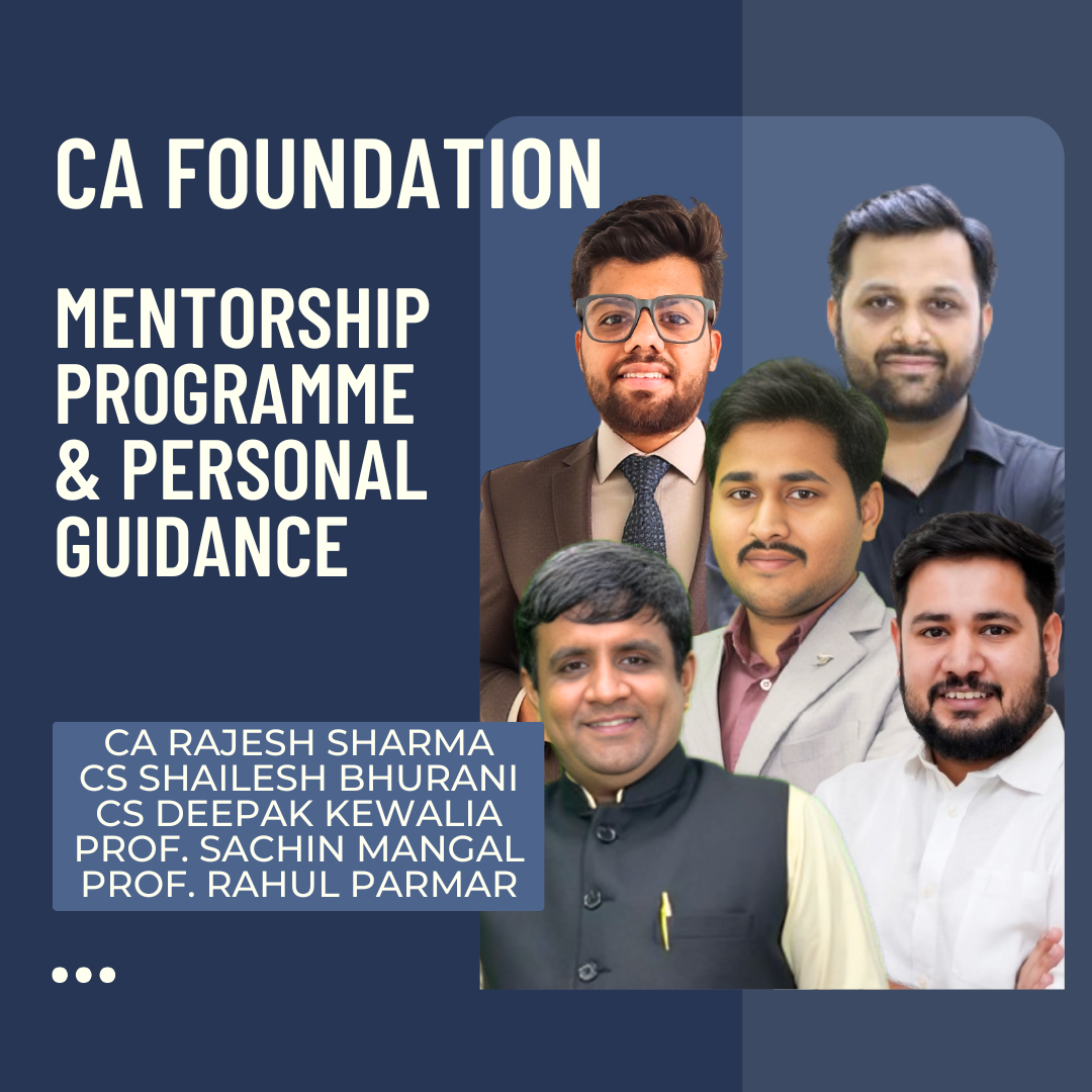 CA Foundation Mentorship Program & Personal Guidance CA Point