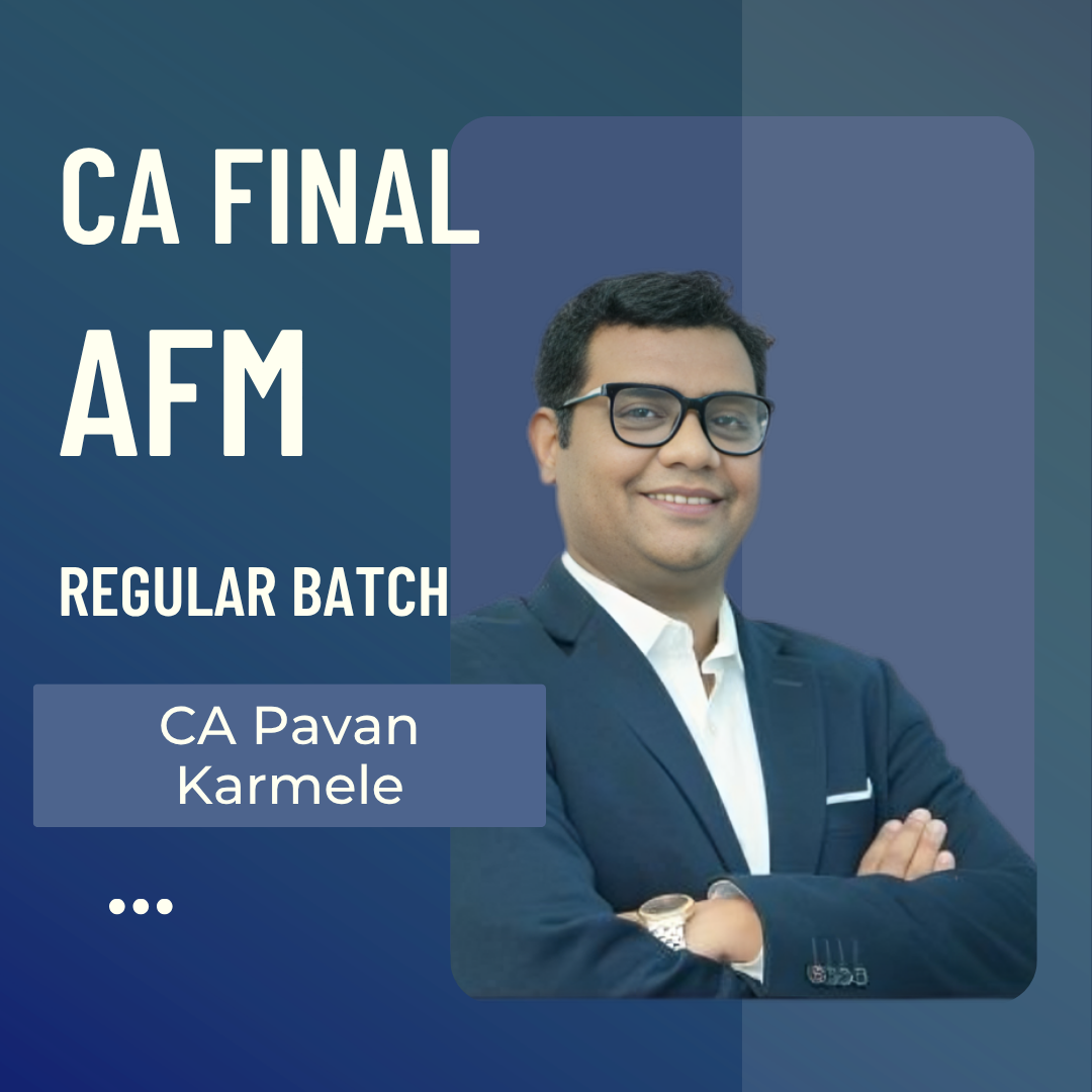 CA Final AFM | Regular Batch by CA Pavan Karmele CA Point