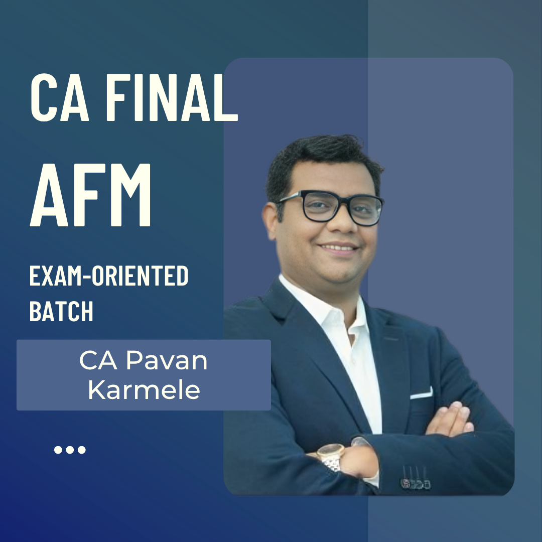 CA Final AFM | Exam Oriented by CA Pavan Karmele | For Nov 26 Exams CA Point