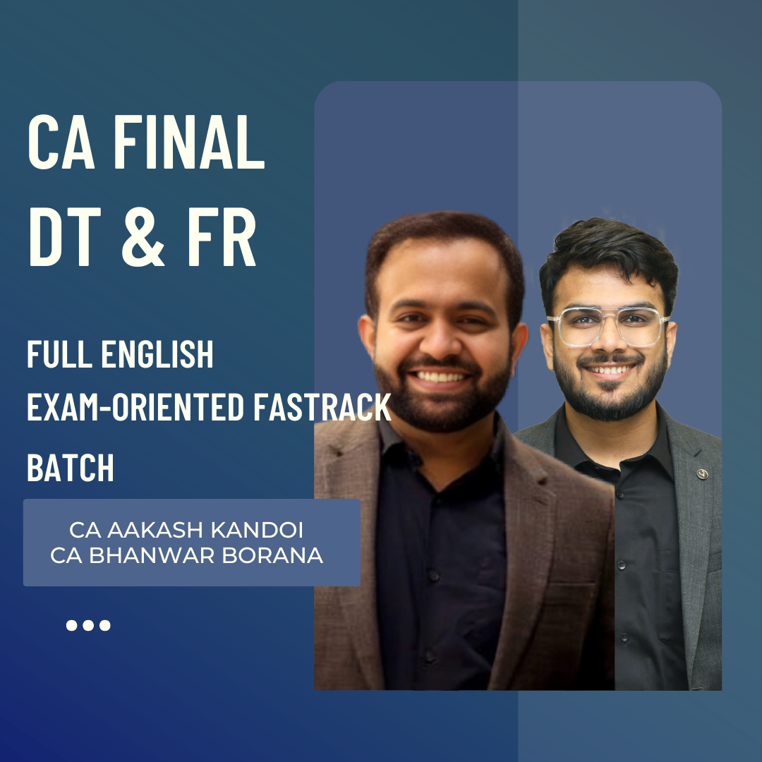 CA Final FR & DT | Full English Exam Oriented-Fastrack Batch by CA Bhanwar Borana & CA Aakash Kandoi CA Point