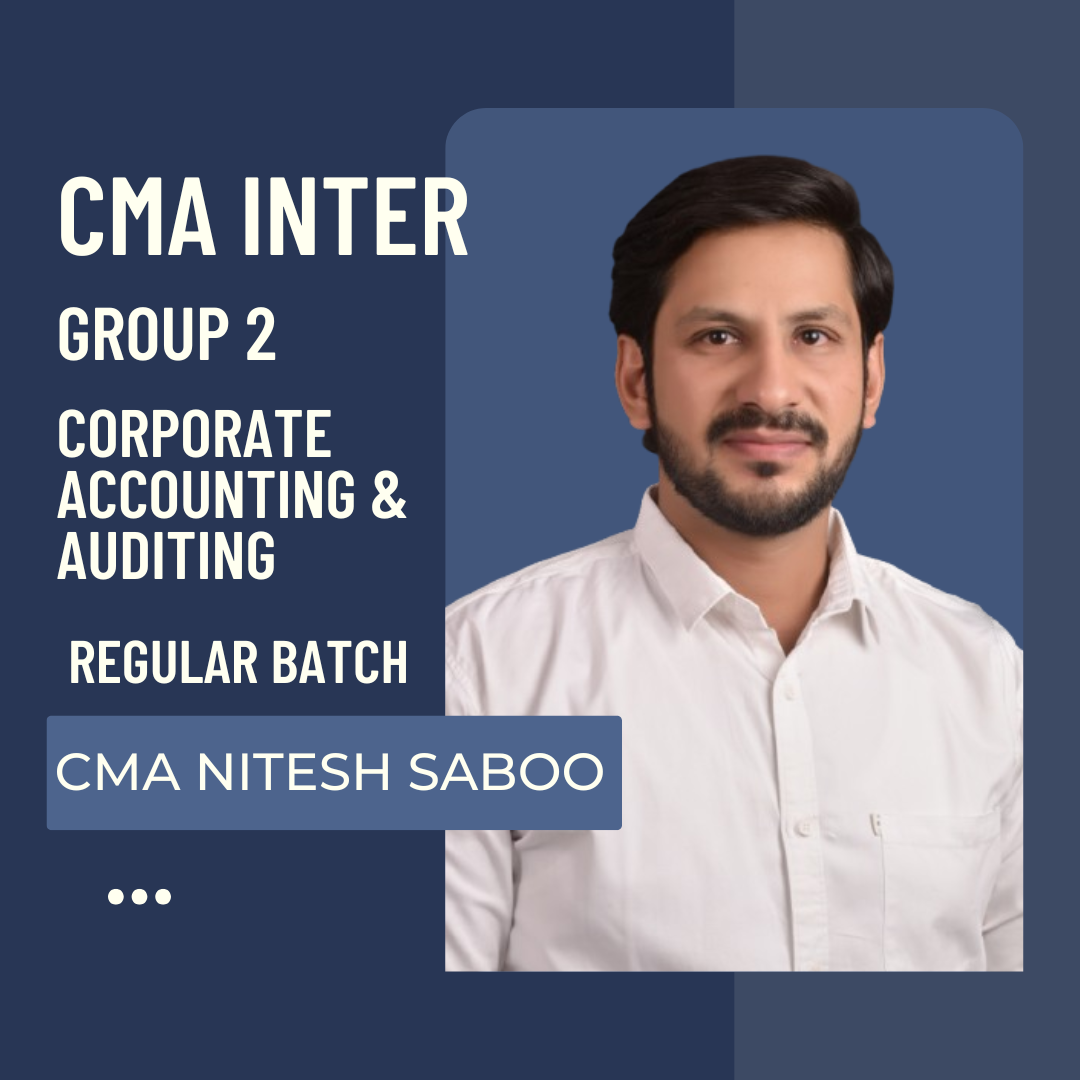 CMA Inter | Group 2 - Paper 10: CAA | Regular Batch by CMA Nitesh Saboo | For Dec 26 & June 27 Exams CA Point