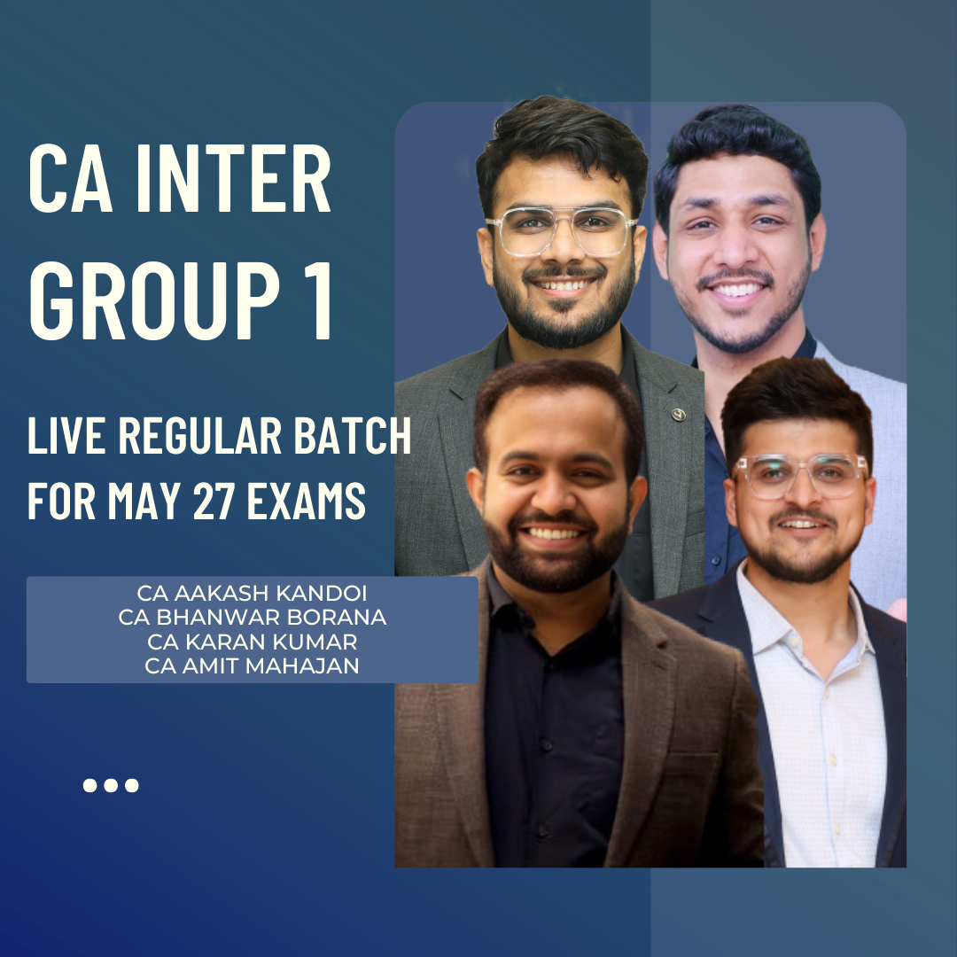 CA Inter May 27 Exams | Group 1 Combo by BB Virtuals | Live Regular Batch CA Point