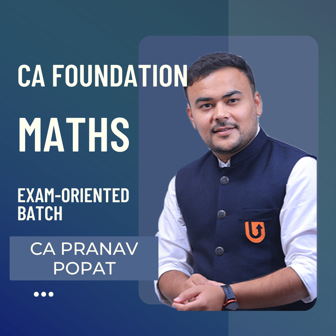 CA Foundation Maths | Exam Oriented Batch By CA Pranav Popat | For Sep 26 Exams CA Point