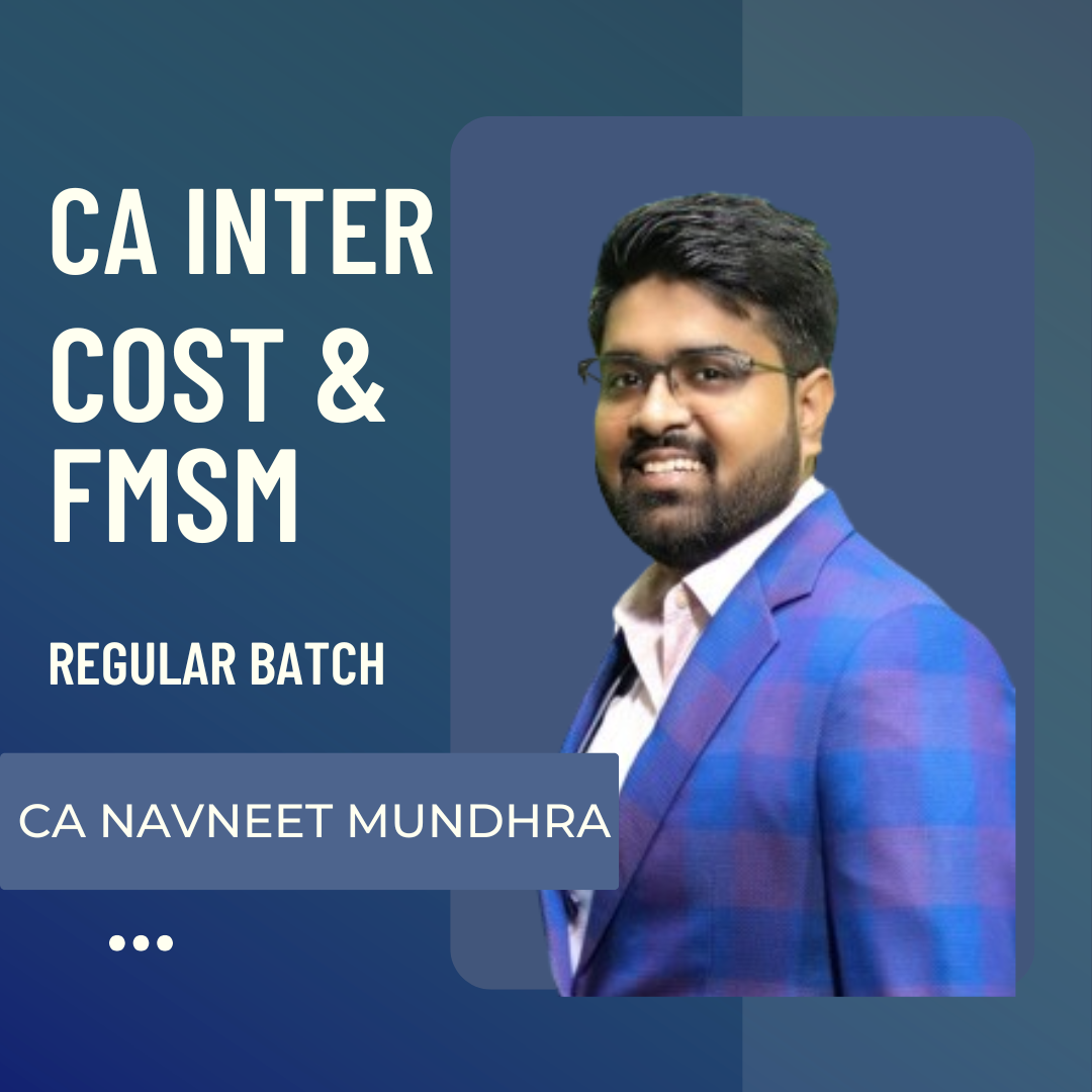 CA Inter Cost & FMSM | Regular Batch By CA Navneet Mundhra | For Sep 26 & Jan 27 Exams CA Point