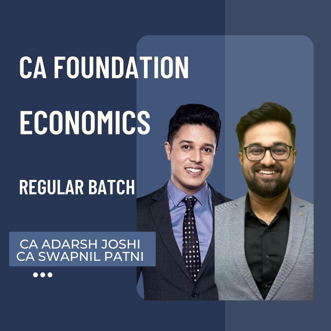 CA Foundation Economics | Regular Batch by CA Adarsh Joshi & CA Swapnil Patni | For Jan 27 & May 27 Exams CA Point
