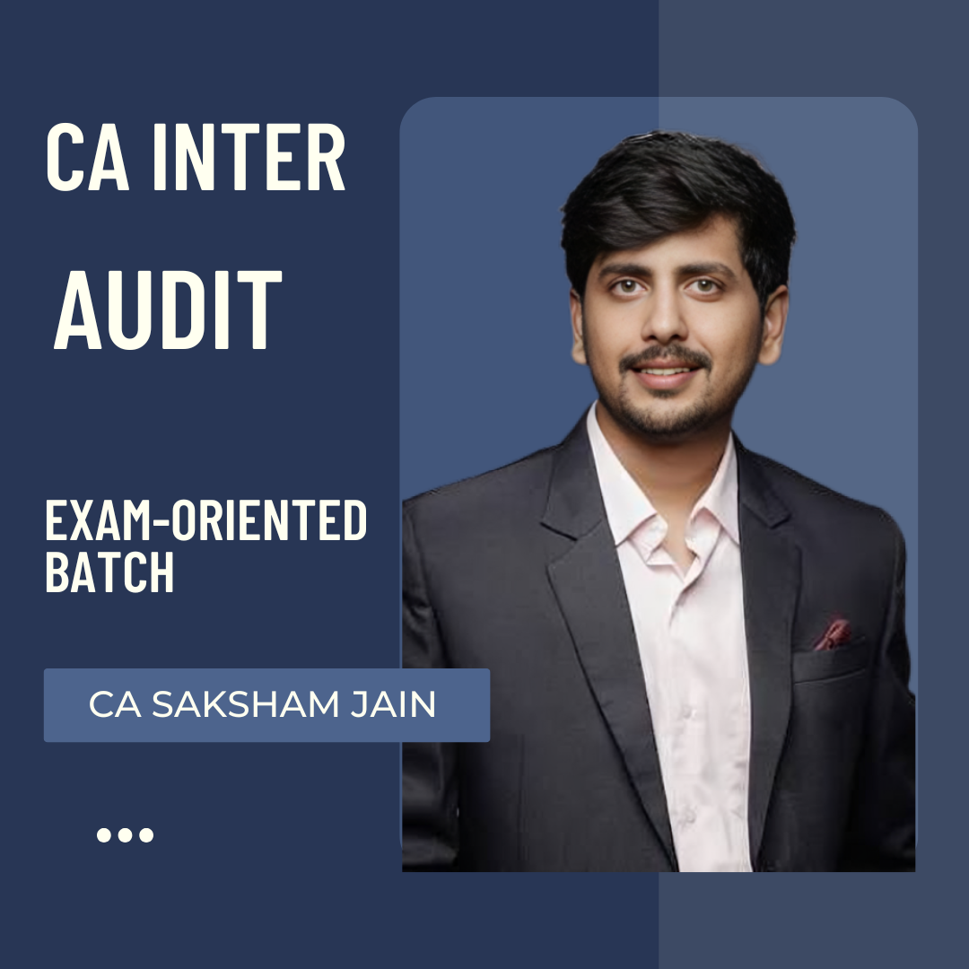 CA Inter Audit | Exam-Oriented Batch by CA Saksham Jain |  For Sep 26 Exams CA Point