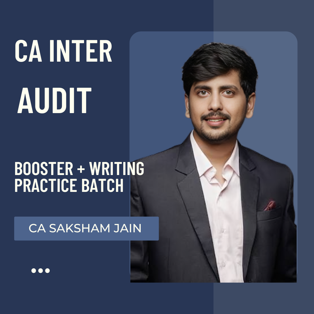 CA Inter Audit | Booster + Writing Practice Batch by CA Saksham Jain | For Sep 26 Exams CA Point