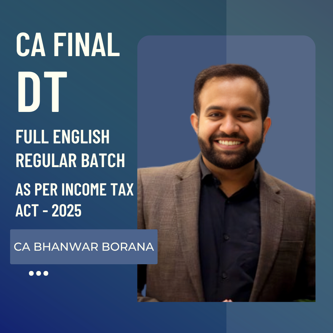 CA Final DT | Regular Batch (Full English) by CA Bhanwar Borana | For May 27 & Nov 27 Exams CA Point