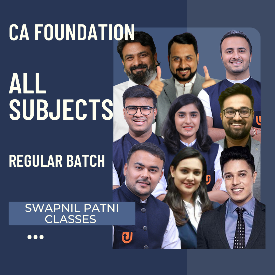 CA Foundation Regular Batch Combo By CA Swapnil Patni Classes |  | For Sep 26 & Jan/May 27 Exams CA Point