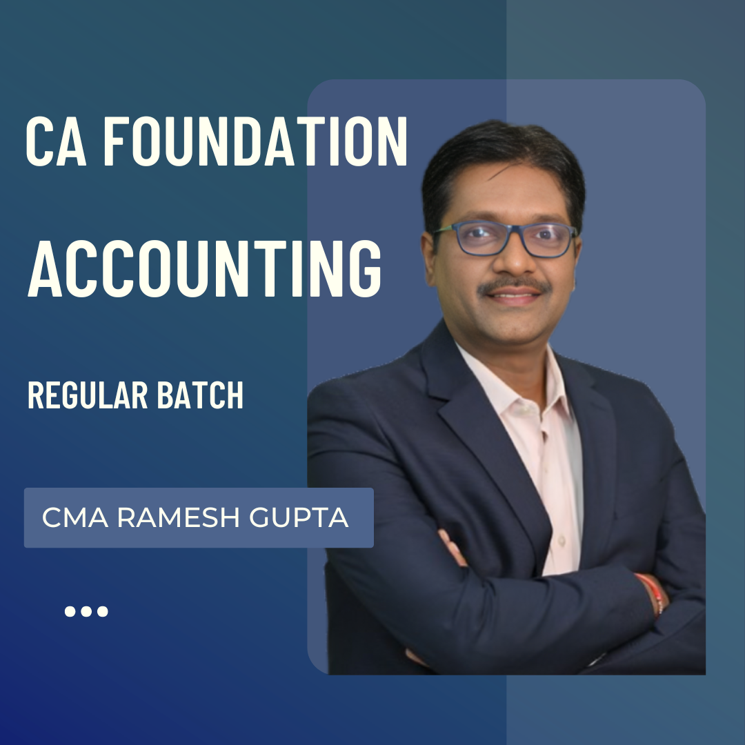 CA Foundation Accounts | Regular Batch by CMA Ramesh Gupta | For Jan & May 27 Exams CA Point