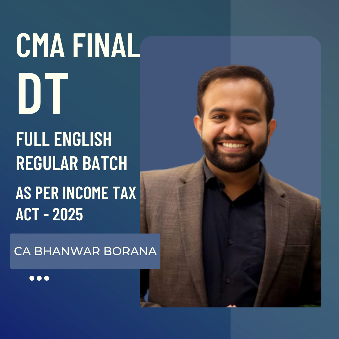 CMA Final DT | Full English Regular Batch by CA Bhanwar Borana | For June 27 & Dec 27 Exams CA Point