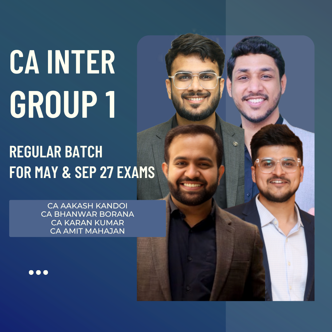 CA Inter May & Sep 27 Exams | Group 1 Combo by BB Virtuals | Live Regular Batch CA Point