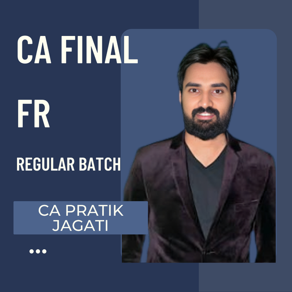 CA Final FR | Regular Batch By CA Pratik Jagati | For Nov 26, May 27, Nov 27 & Onwards CA Point