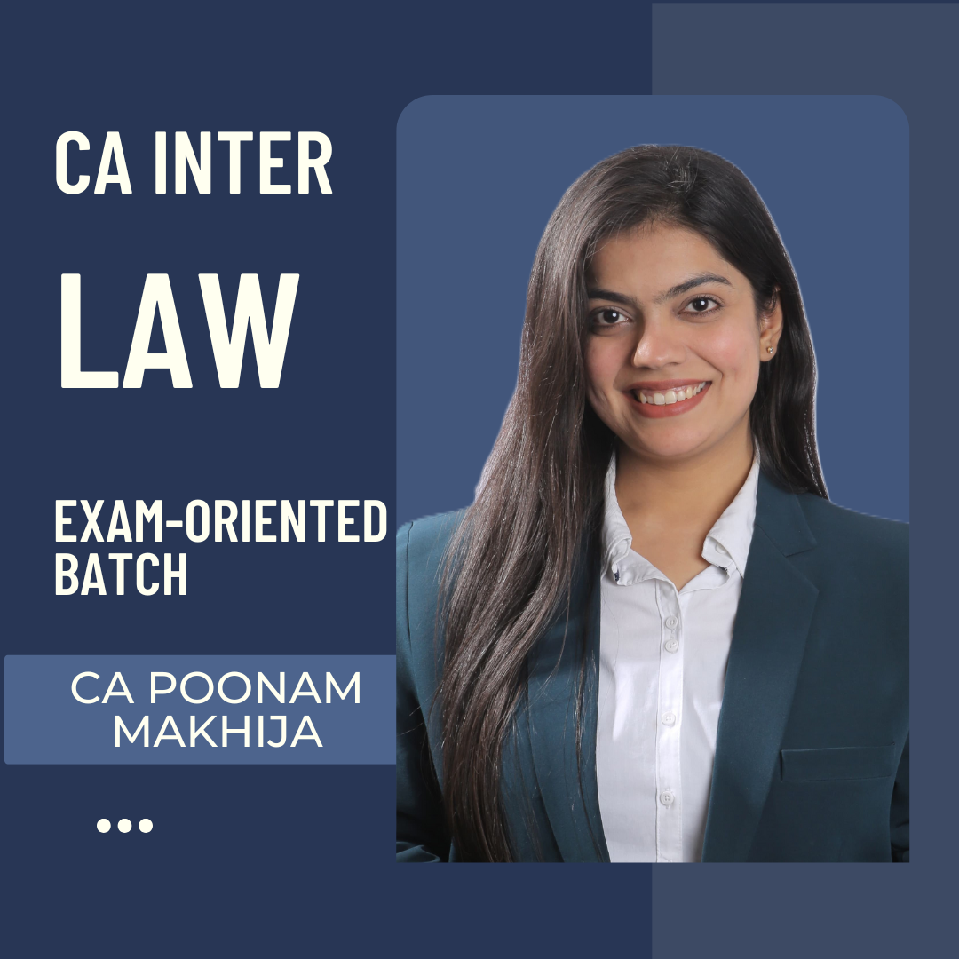 CA Inter Law | Exam Oriented Batch by CA Poonam Makhija | For May 26 Exams CA Point