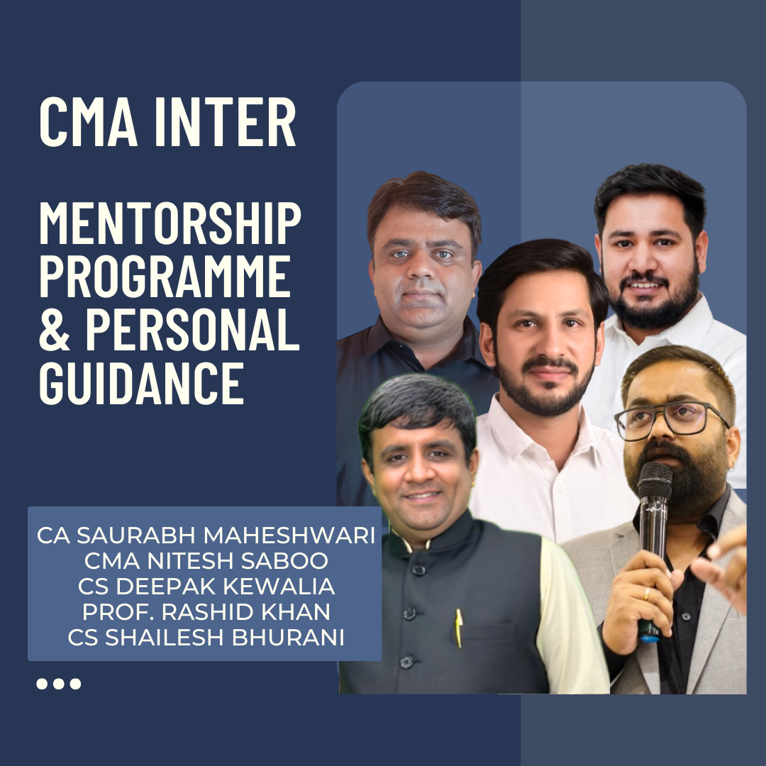 CMA Inter Mentorship Program & Personal Guidance - For June 26 & Dec 26 Exams CA Point