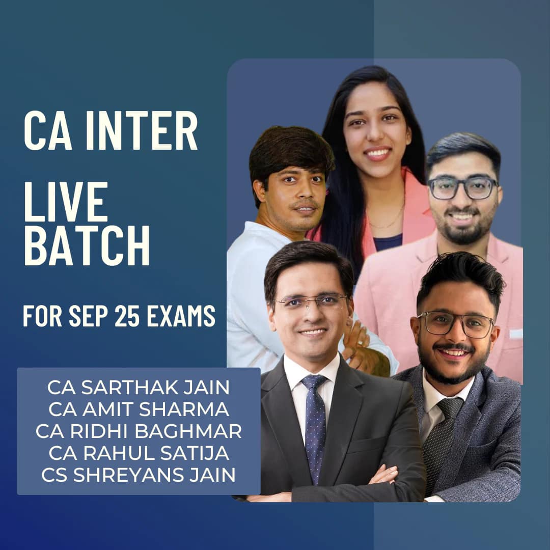 CA Inter Both Group | Regular Batch by Fast Education For Sep 2025 Exams