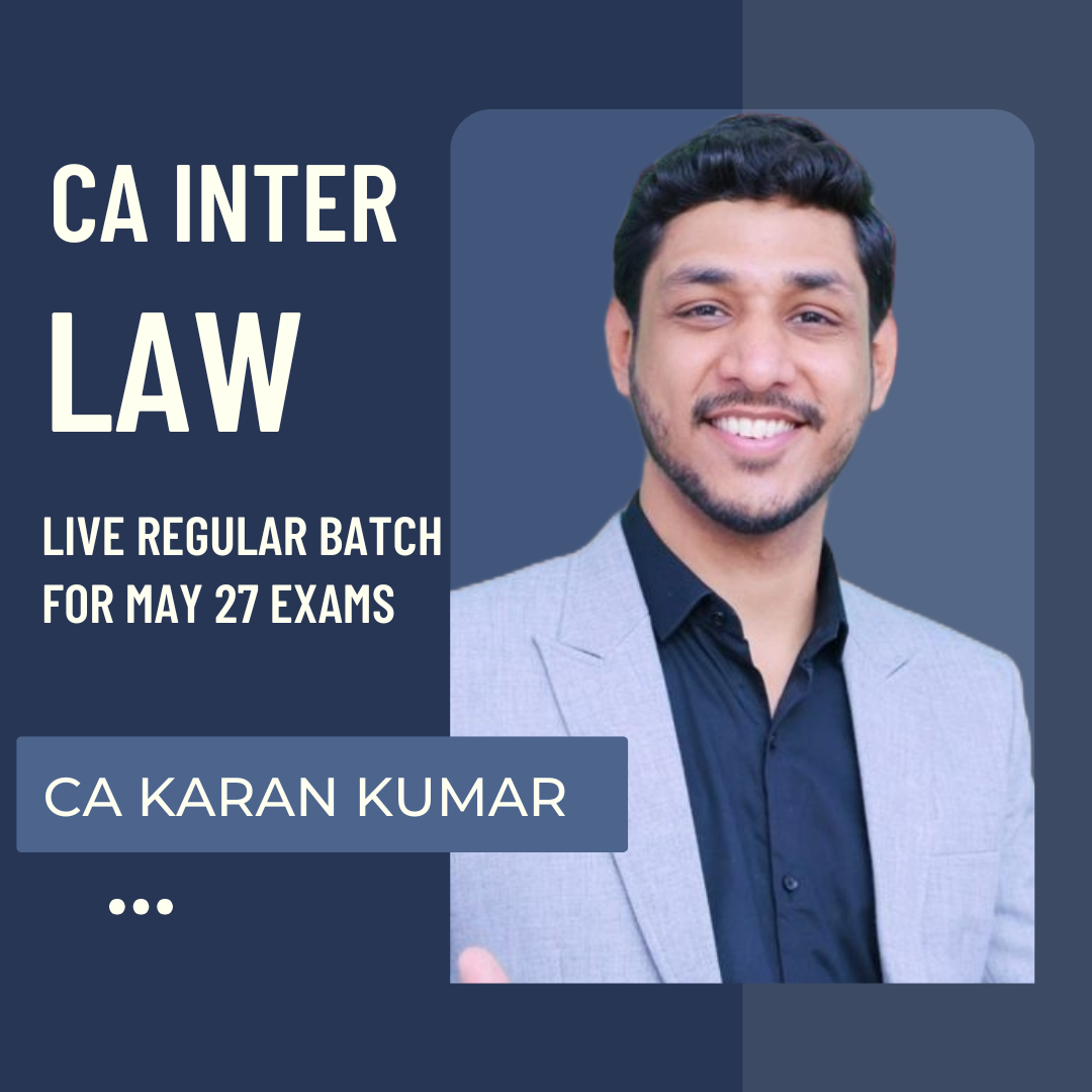 CA Inter May 27 Exams | Law By CA Karan Kumar | LIVE Regular Batch CA Point