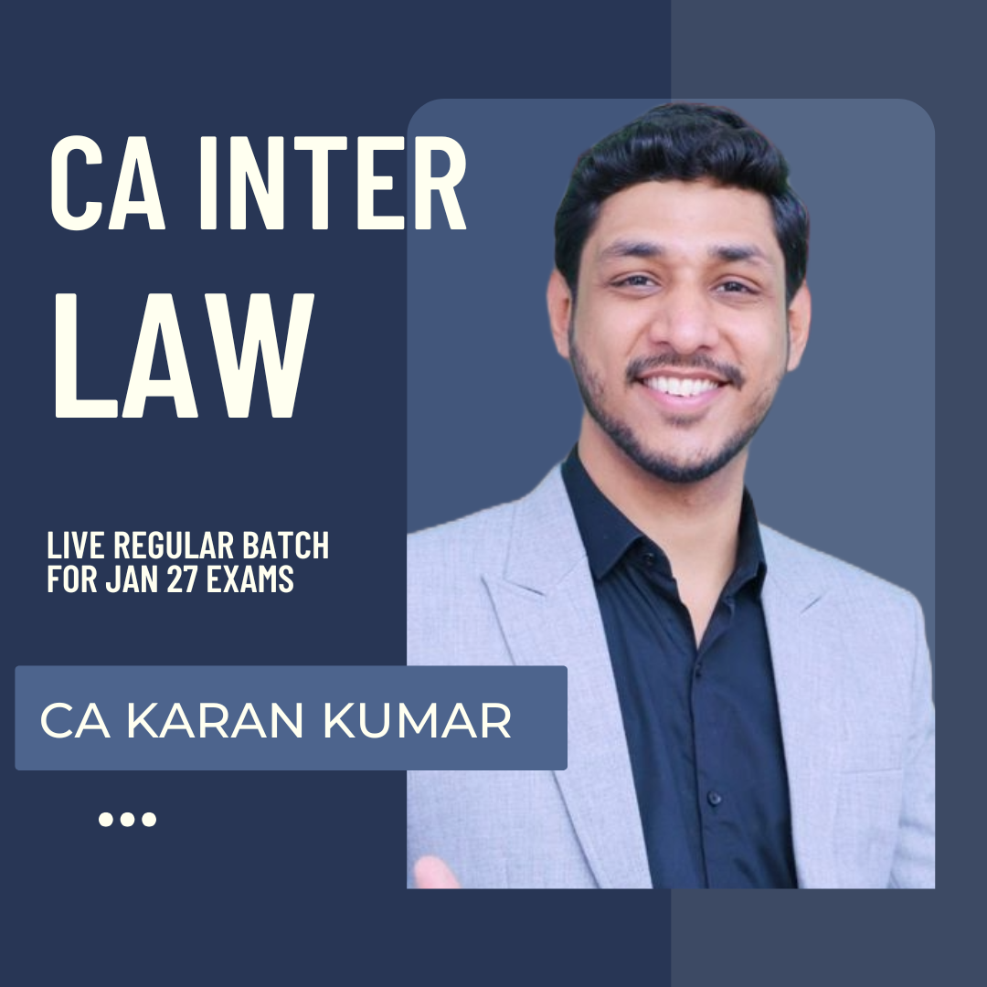 CA Inter Jan 27 Exams | Law By CA Karan Kumar | Live Regular Batch CA Point