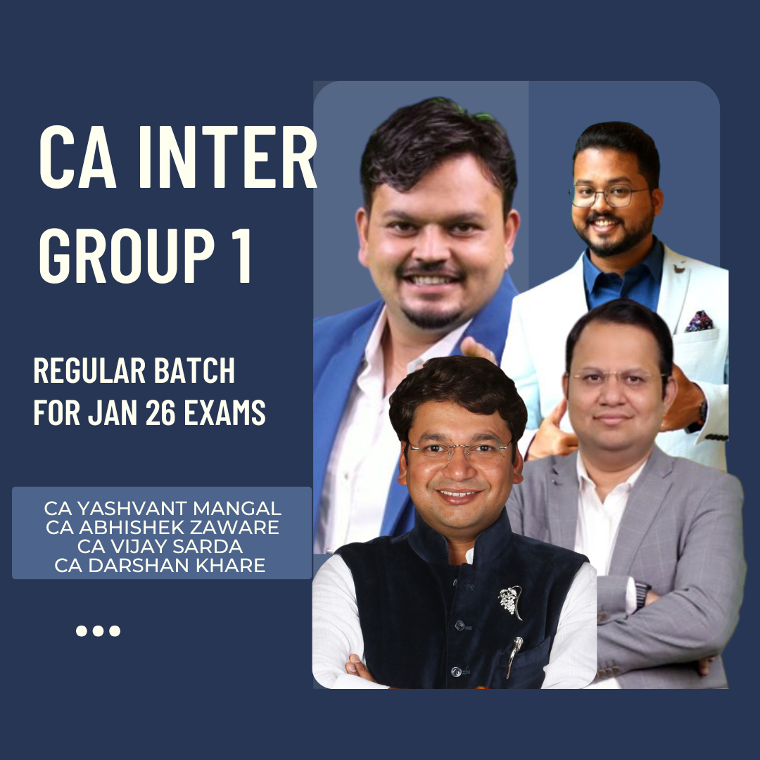 CA Inter Group 1 | Regular Batch By Ekatvam | For Jan 26 Exams