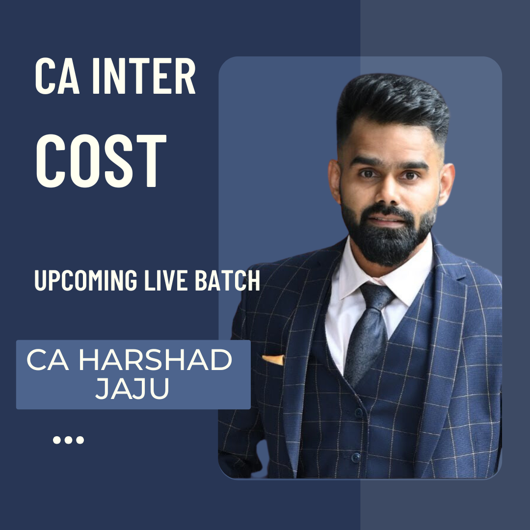 CA Inter Sep 26 Exams | Costing By CA Harshad Jaju | Regular Batch CA Point