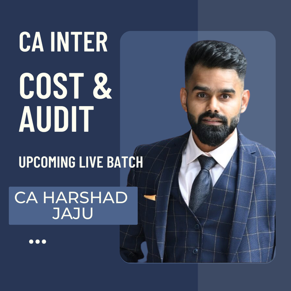 CA Inter Sep 26 Exams | Costing & Audit Combo By CA Harshad jaju | Regular Batch CA Point