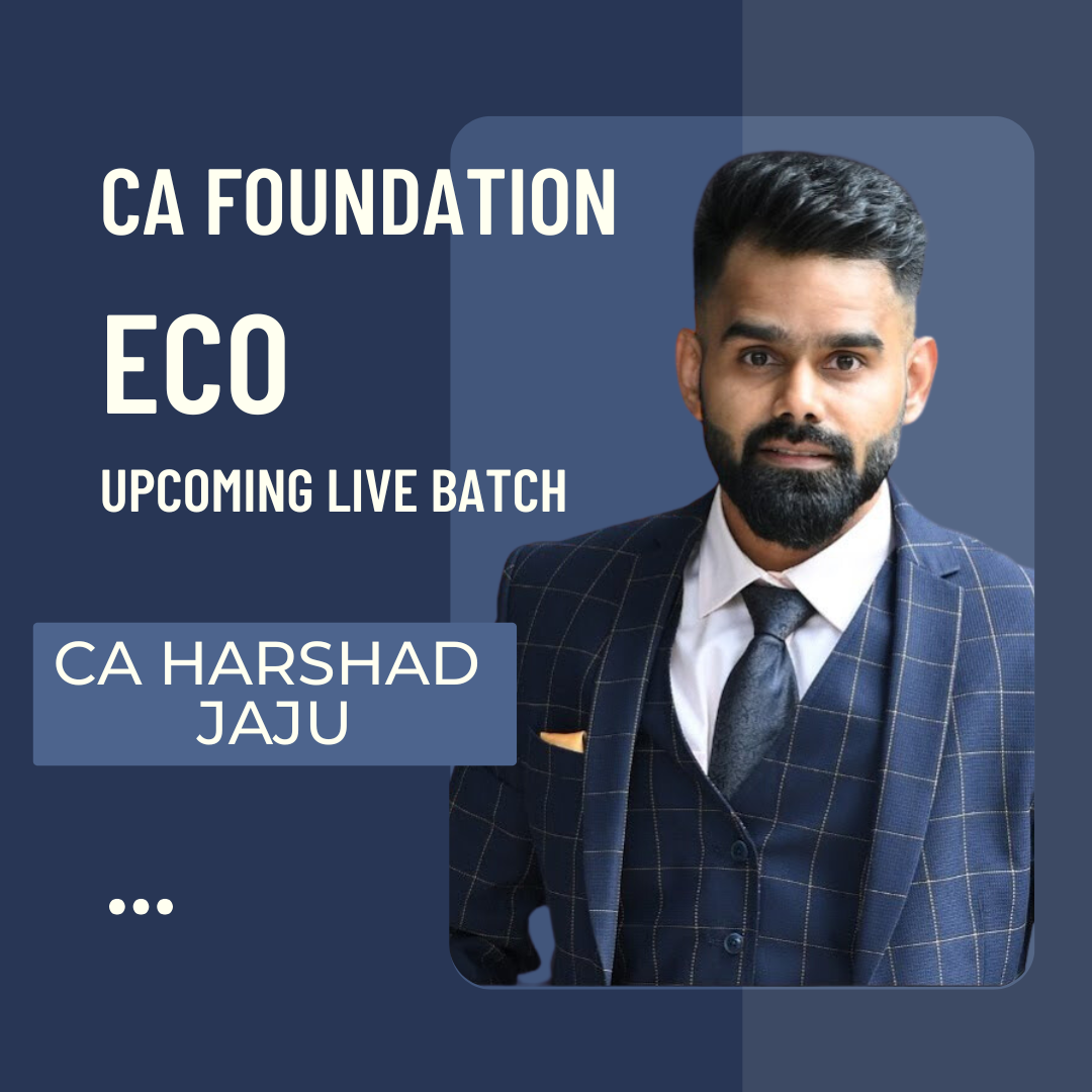 CA Foundation Sep 26 & Jan 27 Exams | Economics By CA Harshad Jaju | Regular Batch CA Point